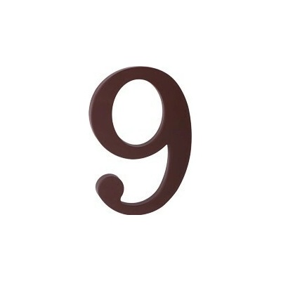 KĽUČKA číslo 175mm hnědé "9" Hnědá