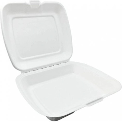 Menu box z třtiny 1-sekce 230x205x70mm (50ks) Love Nature