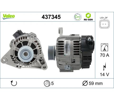 Alternátor VALEO 437345