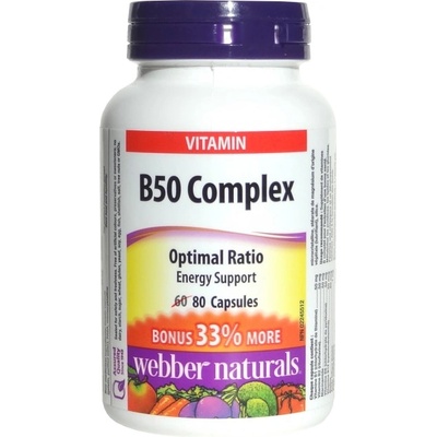 Webber Naturals Vitamin B50 Complex [80 капсули]