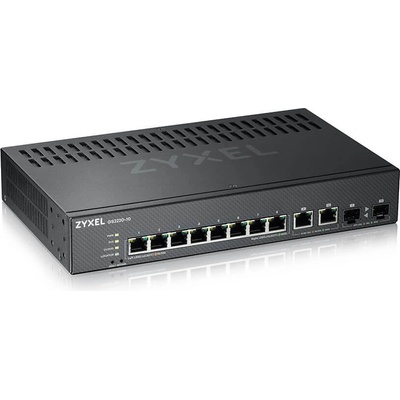 ZyXEL GS2220-10, EU region, 8-port GbE L2 Switch with GbE Uplink (1 year NCC Pro pack license bundled) (GS2220-10-EU0101F)