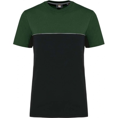 Designed To Work eco-friendly dvoubarevné tričko Areas černá červená