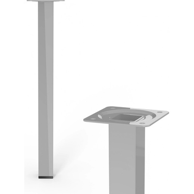 Walteco Nábytková noha hranatá 25x25x300 mm šedá 50159