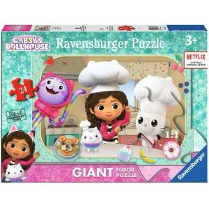 Ravensburger Пъзел за под Ravensburger от 24 части - Къщичката за кукли на Габи: В кухнята (3178) - ozone
