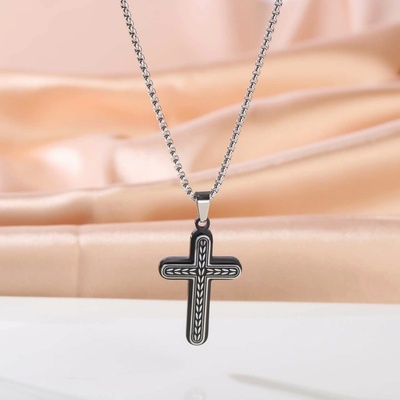 Jan Kos jewellery Řetízek s přívěskem z oceli STA-2552/SN55