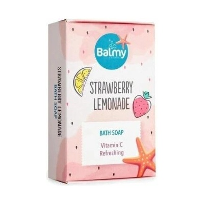 Tuhé mydlo do kúpeľa jahodová limonáda Balmy 110 g