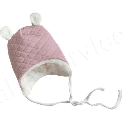 Baby Service Čiapočka podšitá wellsoft na zaväzovanie thermo ružová