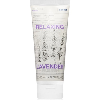Korres Relaxing Lavender релаксиращо мляко за тяло за нощ 200ml