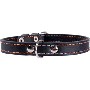COLLAR Кожен нашийник за куче - 22-30см, 10мм - черен