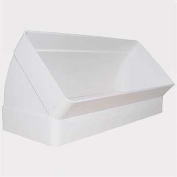 Image 1 of Dalap Правоъгълно вертикално PVC коляно 45°, 110x55 мм (705)