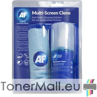 AF Комплект антистатичен спрей и микрофибърна кърпа за екрани af mca200lmf