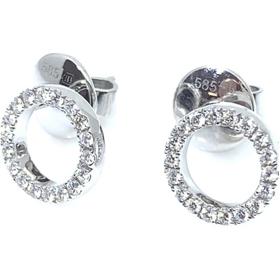 Jan Kos jewellery zlaté náušnice s brilianty 83000202