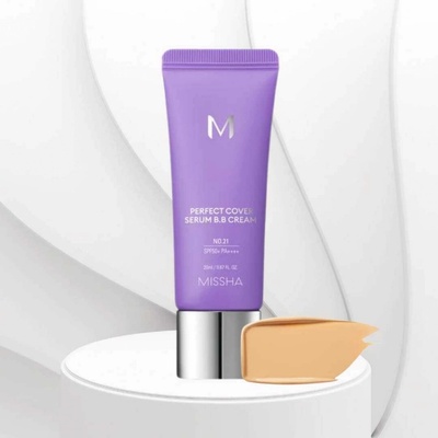 Missha BB-krém M Perfect Cover Serum BB Cream No.27 Honey Beige 20 ml