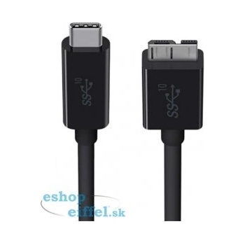 Belkin F2CU031BT1M-BLK USB 3.1 SuperSpeed USB-C na USB-micro B, 1m, černý