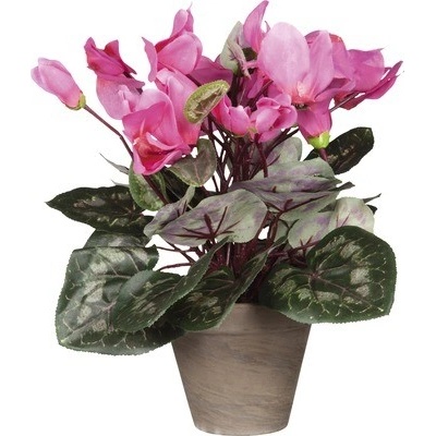 Umělá květina cyclamen 30 cm světle růžový 947228