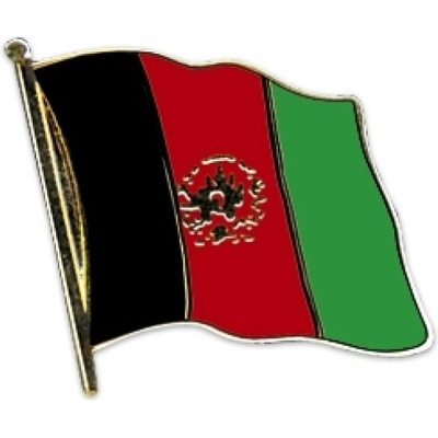 Odznak (pins) 20mm vlajka Afganistan - farebný
