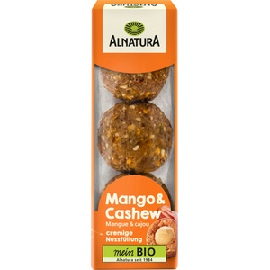 Alnatura Био плодово топче с манго и кашу - 60 г