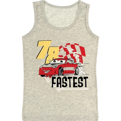 Evona chlapecký nátělník se širokými ramínky D šedá 2