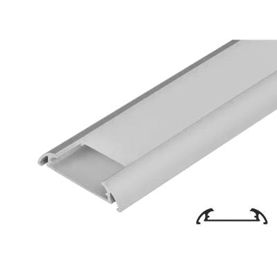 АЛУМИНИЕВ ПРОФИЛ ЗА led ЛЕНТА ЗА ОТКРИТ МОНТАЖ, ШИРОК, 2М (apn216)