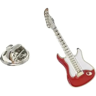Gaira brošňa do klopy Gitara 3005 červená