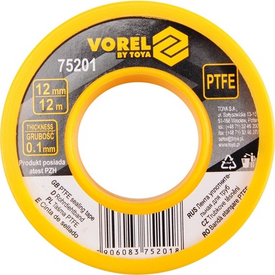 Vorel Páska teflónová 12 × 0,1 mm 12 m