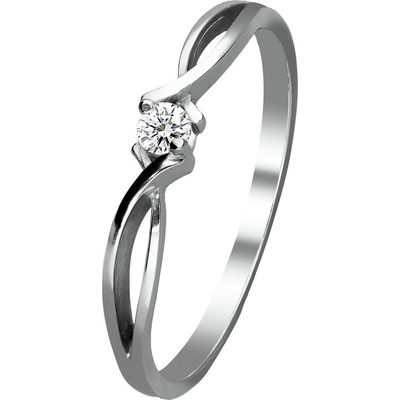 Zlaton Prsten bílé zlato s diamantem 000261906257