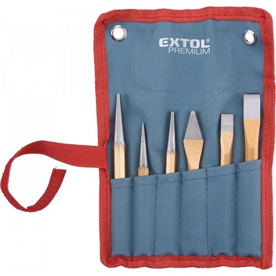 EXTOL PREMIUM 8801820 sada sekáčů, průbojníků a důlčíku 6ks