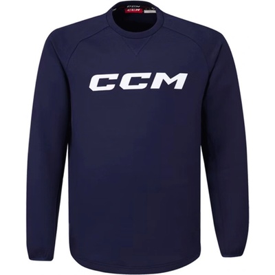 CCM mikina Locker Room Fleece Crew JR tmavě modrá