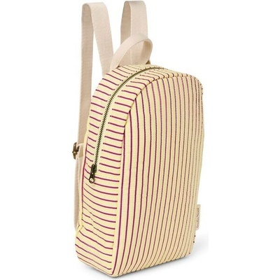 STUDIO NOOS - Poplin Mini BACKPACK - batohButter Yellow Striped