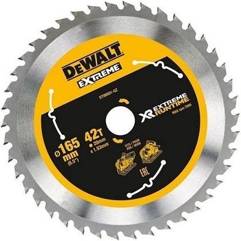 DeWALT DT99561 XR FLEXVOLT pílový kotúč 165 x 20 mm, 42 zubov