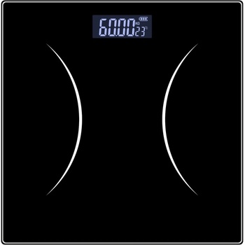 Rosberg Електронен кантар Rosberg R51650G, До 180 кг, LCD дисплей, 2 x AAA батерии, Черен (R51650G Black)