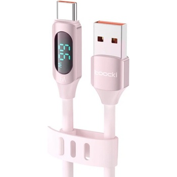 Toocki TQ-X55 nabíjací a dátový USB-A na USB-C 1m růžový