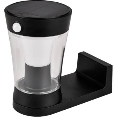 СОЛАРНА ЛАМПА ЗА СТЕНА 3w ip54 СЪС СЕНЗОР, ЧЕРЕН (98sol312)