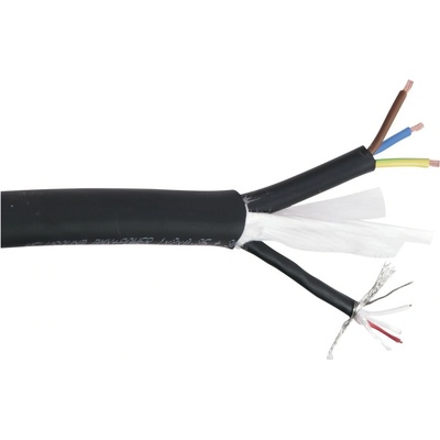 Helukabel DMX + Power kabel 1x2x0,25 mm + 3x1,5 mm černý 100 m