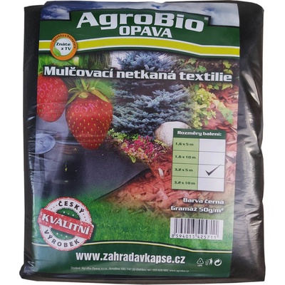 AgroBio netkaná textilie Profi 3,2 x 10 m 50 g/m² černá
