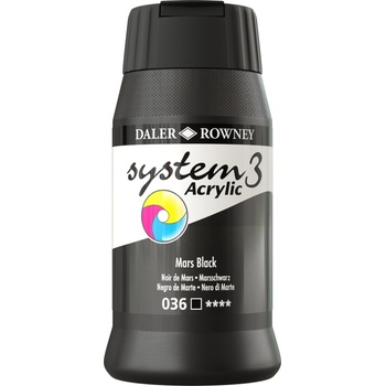 Image 1 of Daler-Rowney System3 АКРИЛНА боя Mars Black 500 ml 1 бр (129500036)