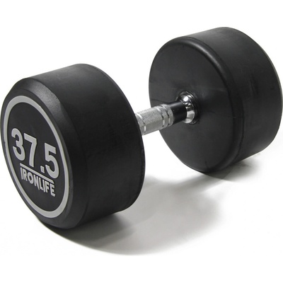IRONLIFE Jednoruční činka pogumovaná 37,5 kg