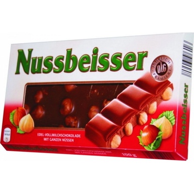 Nussbeisser Mléčná s lískovými oříšky 100 g