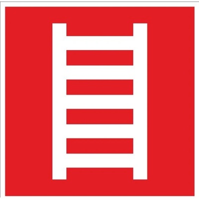 Piktogram Rebrík - 200x200 mm, SAMOLEPKA PVC