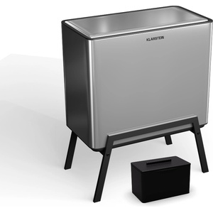 Klarstein Yuma кошче за отпадъци 40 л с кофа за компост и стойки, филтър против миризми (KG27-Yuma40L-Stainle) (KG27-Yuma40L-Stainle) - electronic-star