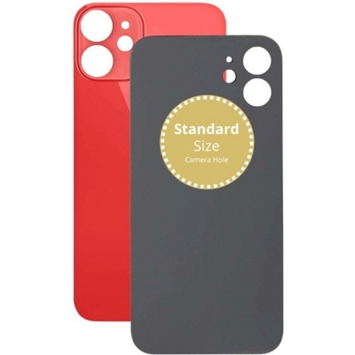 Kryt Apple iPhone 12 Mini Sklo Zadního Housingu červený