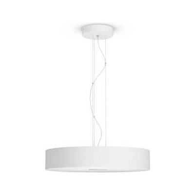 Philips Fair Hue Pendant Lamp - комплект висяща таванна лампа с бяла светлина и ключ за димиране за безжично управляемо осветление за iOS и Android устройства