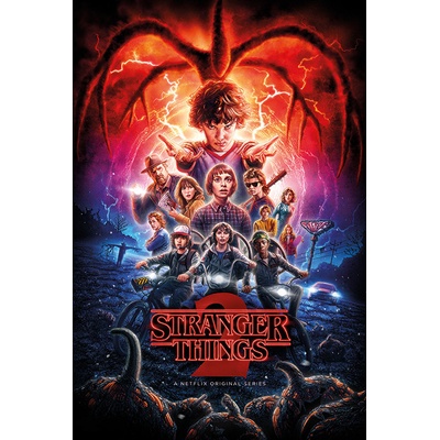 Plakát, Obraz - Stranger Things - One Sheet Season 2, 61 × 91.5 cm – Zboží Dáma