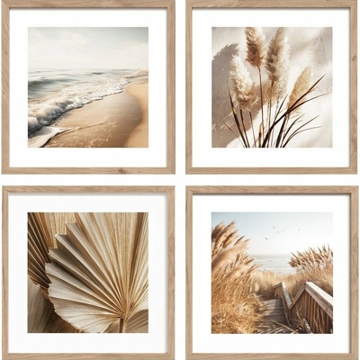 Obraz v rámu Dreams, 30 × 30 cm, set 4 ks OB-15020