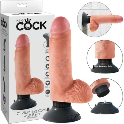 King Cock s přísavkou realistický