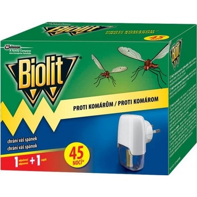 Biolit Proti komárom elektrický odparovač s tekutou náplňou 45 nocí prístroj + náplň 27 ml