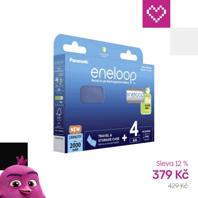 Panasonic Eneloop AA 4ks 3MCCE/4BE – Zboží Živě