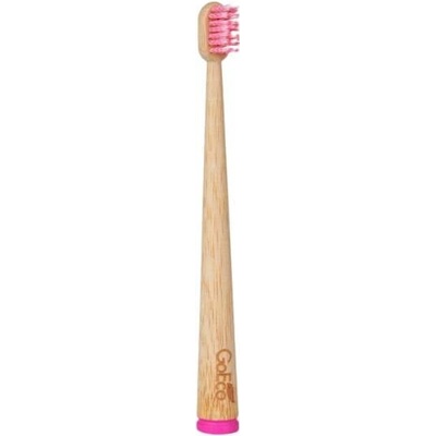 Dedra GoEco Bamboo dětský zubní kartáček z bambusu Extra měkké štětinky Růžový