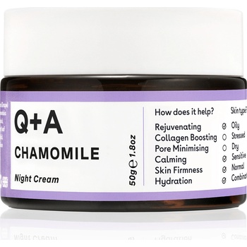 Q+A Night Cream Heřmánkový noční krém 50 g