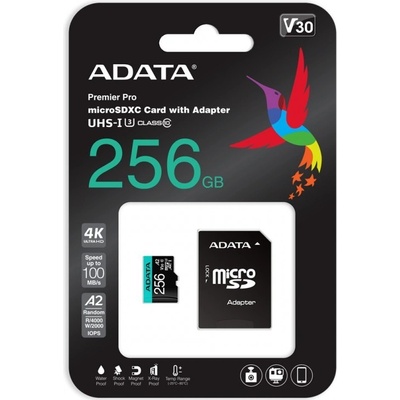 ADATA MICROSDXC 256GB AUSDX256GUI3V30SA2-RA1